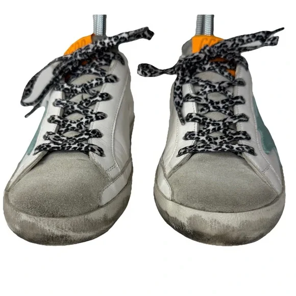 Golden Goose Superstar Classic with List Glitter Sneaker Shoes Womens 36 US 6 - Picture 6 of 16